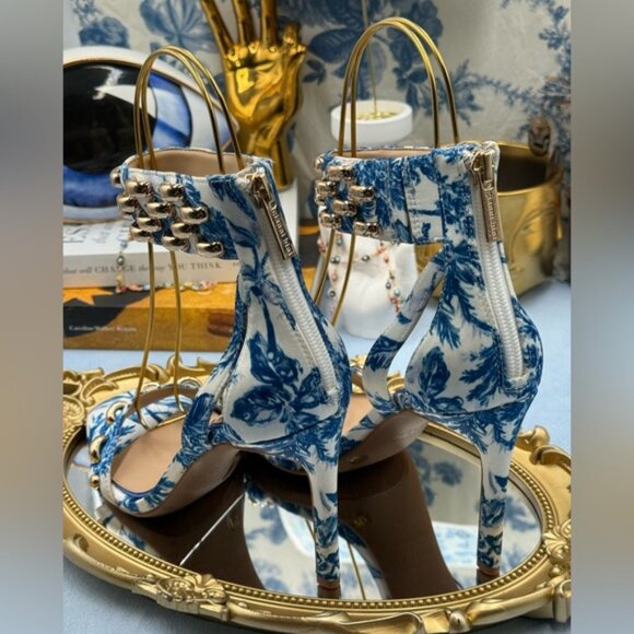 🆕 GIANNI BINI 🧿 x Shea Leigh Mills NWOB Carter Floral Print Strappy Sandal Sz7 - Picture 9 of 13